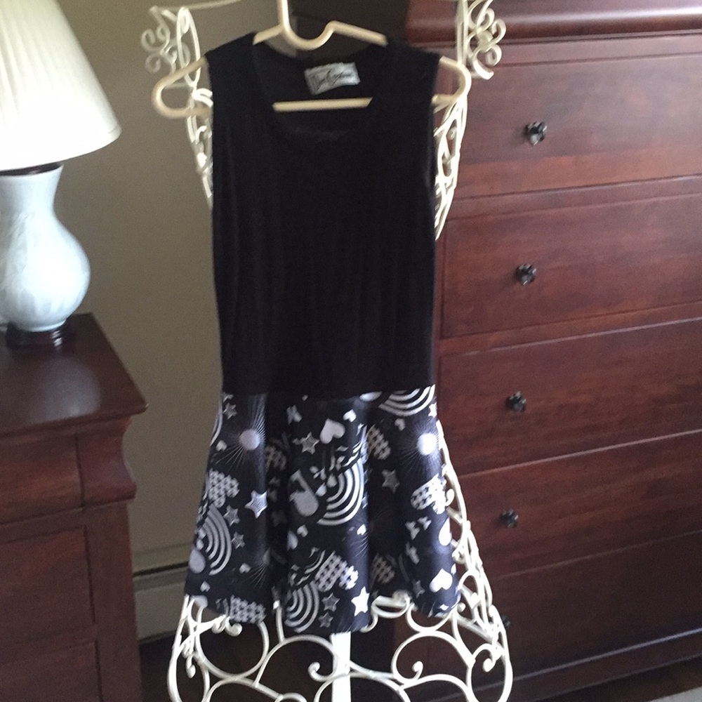 Dori creations black and white dress